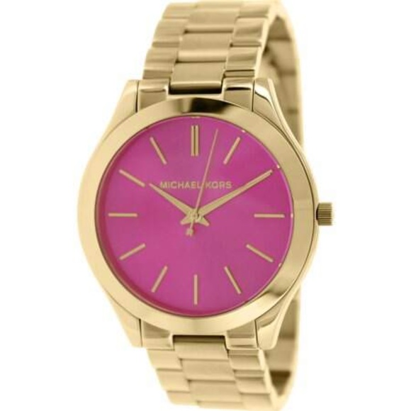 Michael Kors Gold and Pink Watch MK3264 - Picture 1 of 6